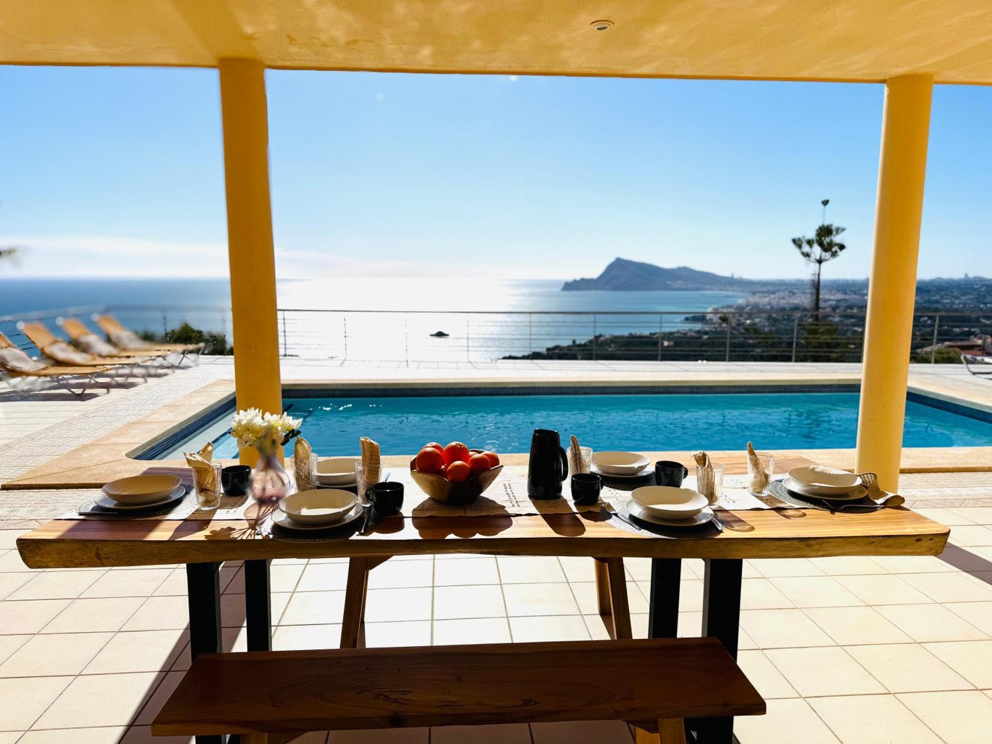 Seaview 6Br Villa With Private Pool Altea Buitenkant foto
